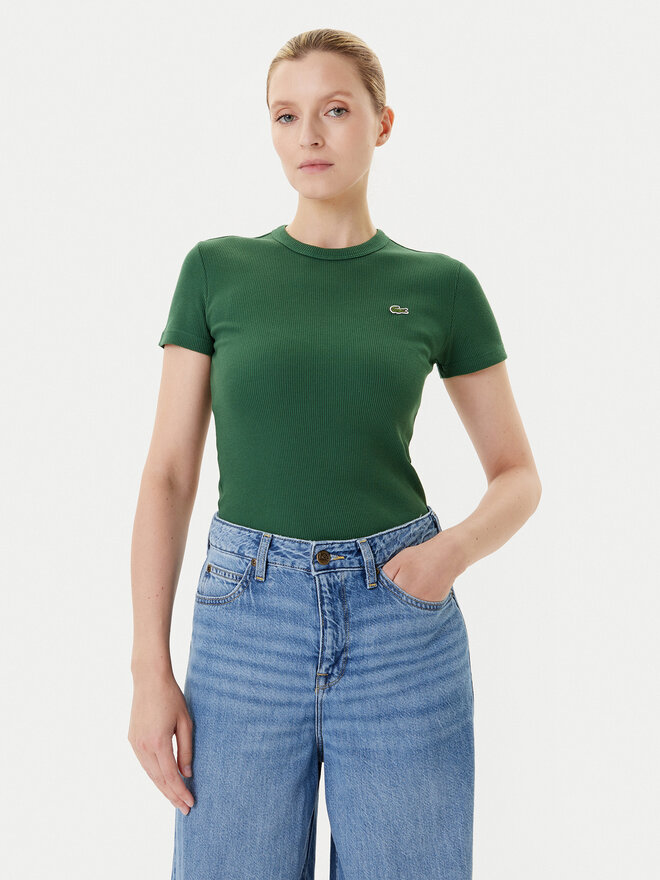Lacoste Lacoste Camiseta TF5538 Verde Slim Fit