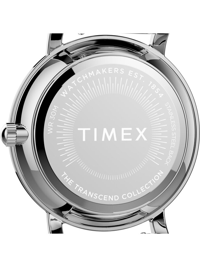 Timex Zegarek Timex City TW2V52400 Srebrny