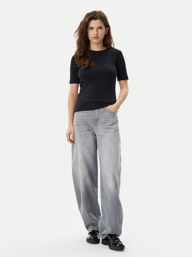 Gap Gap T-Shirt 679172-00 Schwarz Stretch Fit