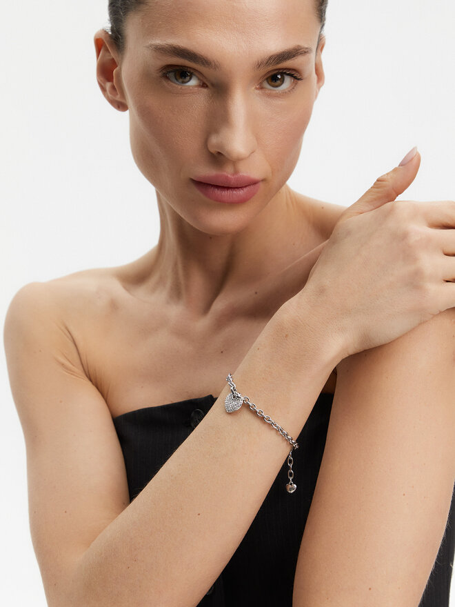 Guess Гривна Guess JUBB05 214JW Сребрист