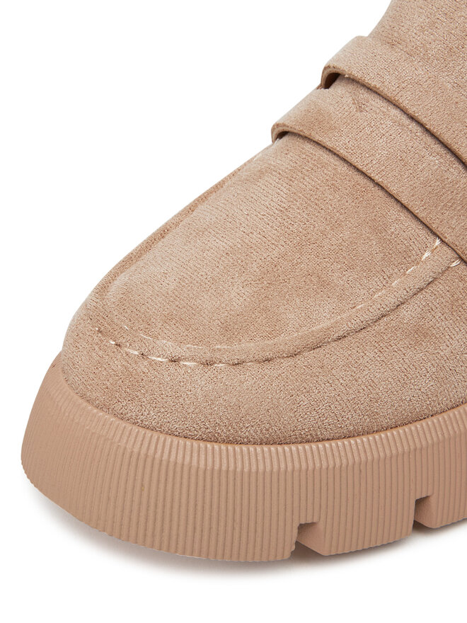 DeeZee Loafersy DeeZee 8-124-1 Beżowy
