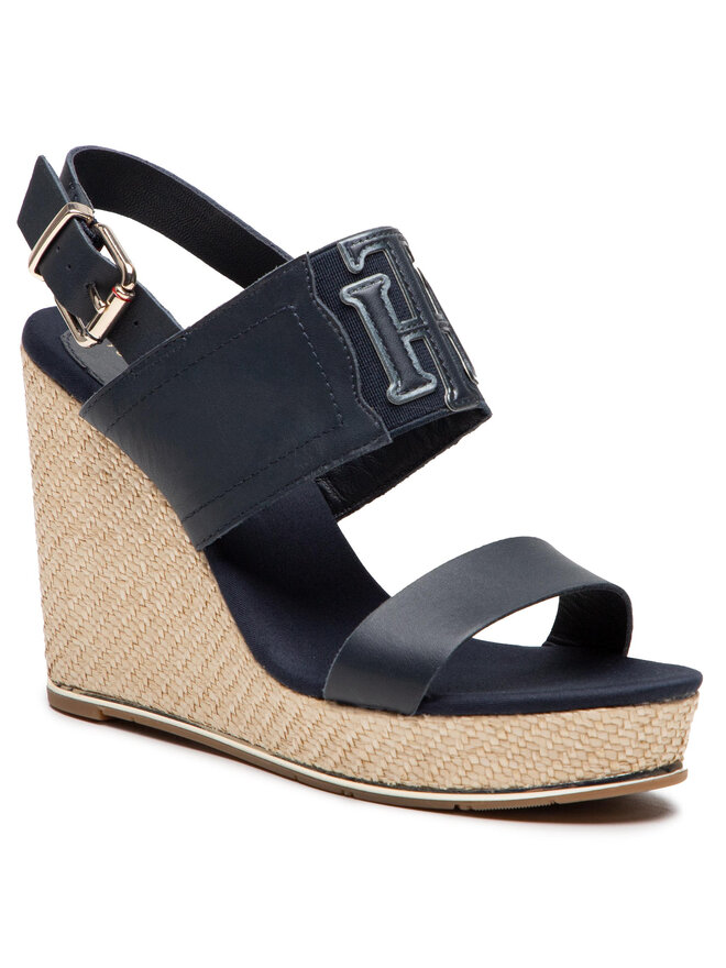 Tommy hilfiger elastic wedge sneaker new arrivals