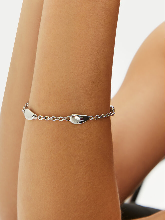 Calvin Klein Bransoletka Calvin Klein 35000603 Srebrny