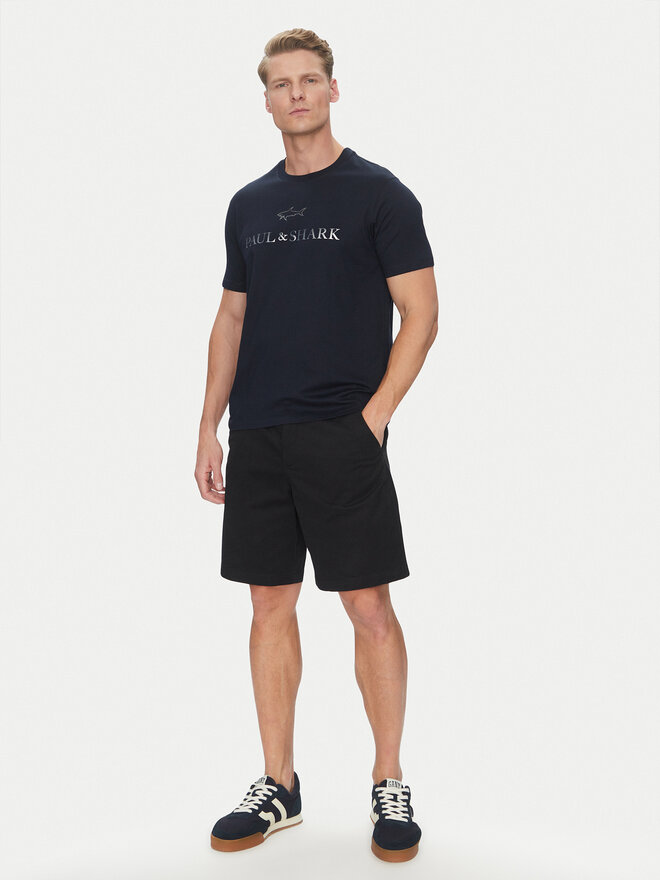 Paul&Shark Paul&Shark T-Shirt C0P1239 Dunkelblau Regular Fit
