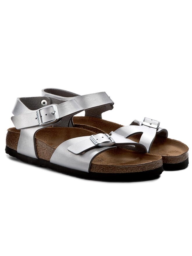 Birkenstock Sandalen Birkenstock Rio Kids 0731483 Silberfarben