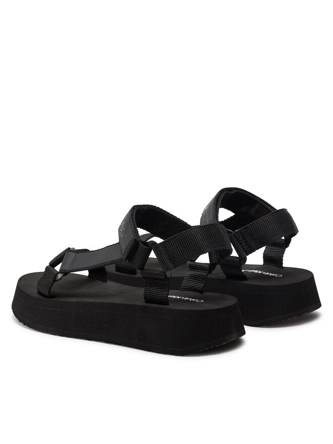 Calvin Klein Jeans Sandale Calvin Klein Jeans Sandal Velcro Webbing Dc YW0YW01353 Negru