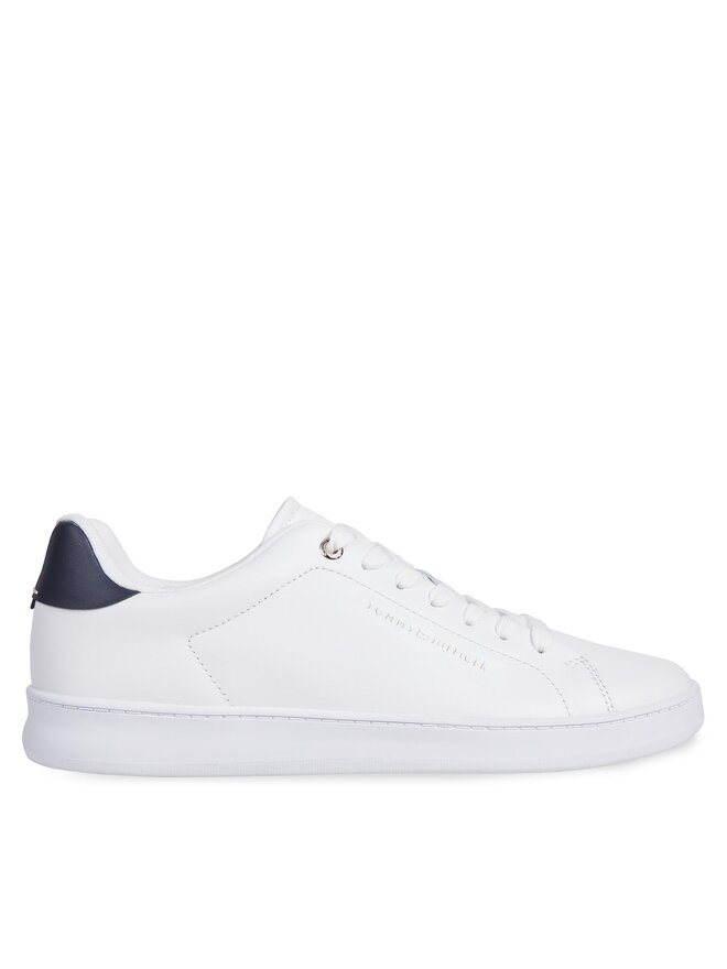 Tommy Hilfiger Tenisice Tommy Hilfiger Court Cupsole Leather Gold FM0FM04829 Bijela