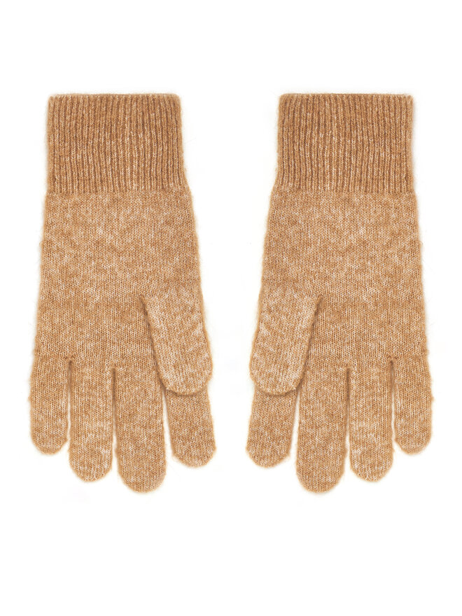 Tommy Hilfiger Női kesztyű Tommy Hilfiger Flag Fluffy AW0AW17797 Bézs