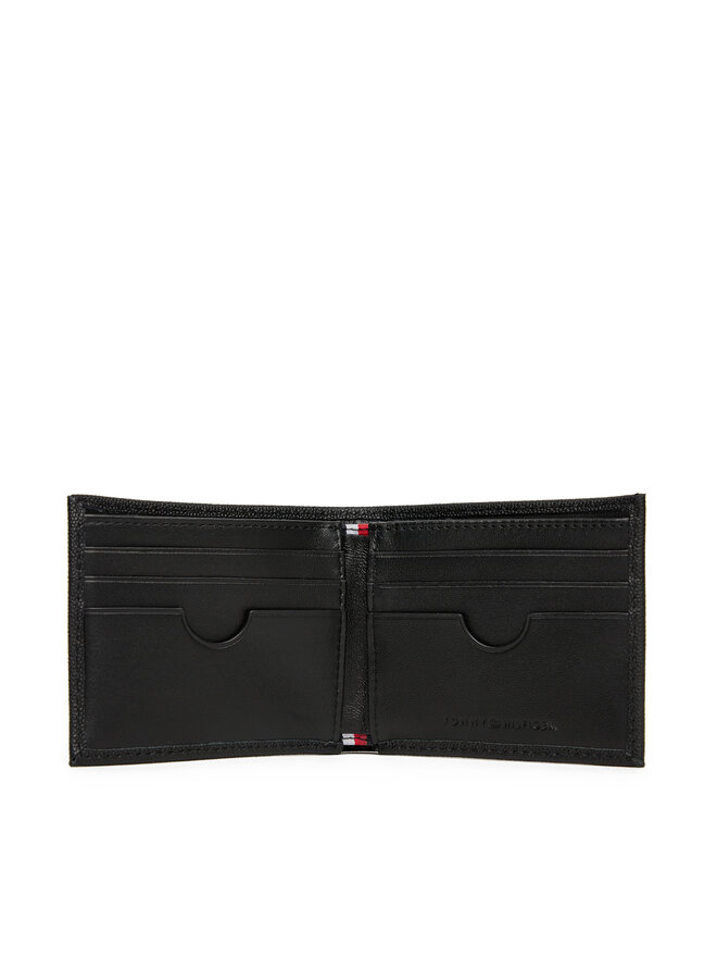 Tommy Hilfiger Veľká pánska peňaženka Tommy Hilfiger Th Flag Mini Cc Wallet AM0AM13518 Čierna