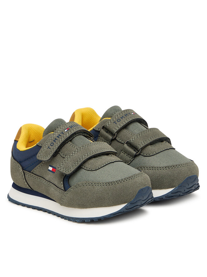 Tommy Hilfiger Sneakers Tommy Hilfiger Low Cut Velcro Sneaker T1X9-35253-1960 M Grün