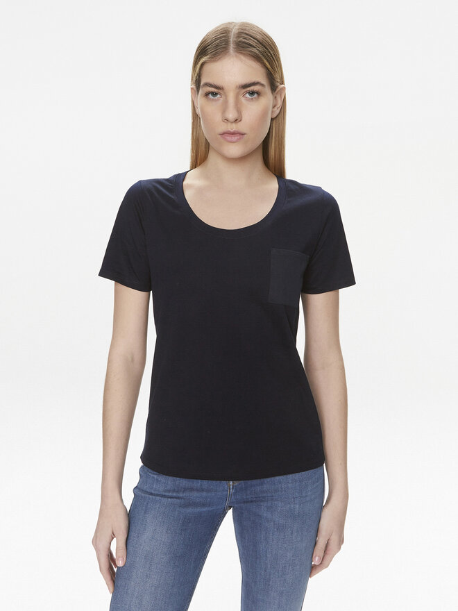 United Colors Of Benetton United Colors Of Benetton Póló 3J5CD106R Sötétkék Regular Fit