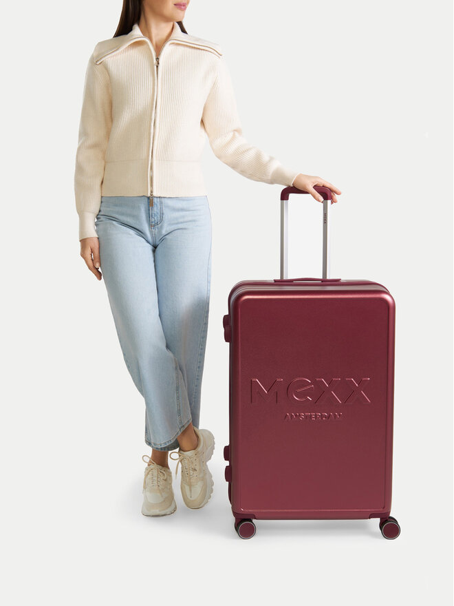 MEXX Velký kufr MEXX MEXX-L-036-07 BURGUNDY Bordó