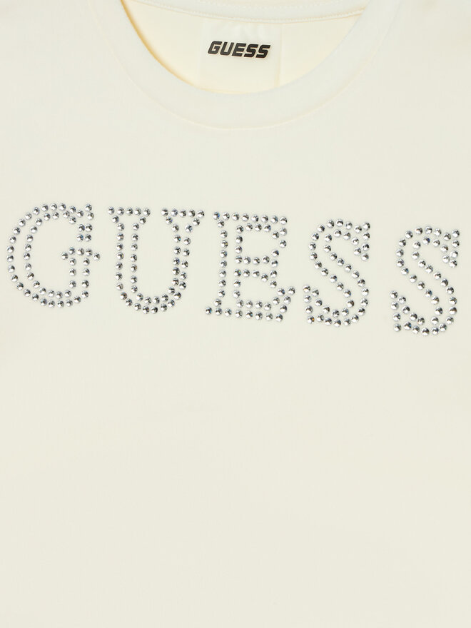 Guess Guess Majica J4YI48 KBXI2 Écru Regular Fit