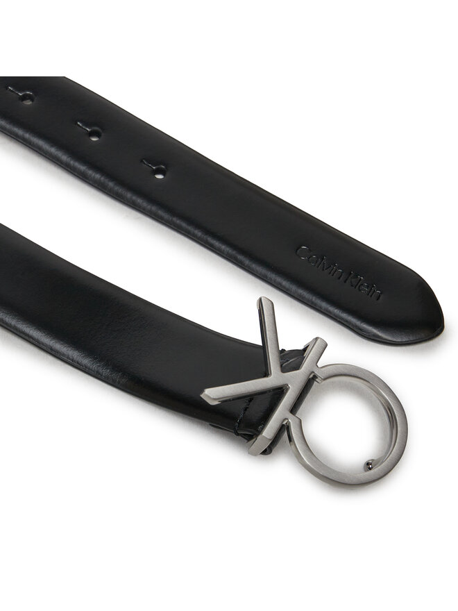 Calvin Klein Pasek Damski Calvin Klein Re-Lock Ck Logo Belt 30Mm K60K610157 Czarny