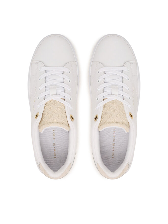 Tommy Hilfiger Sneakers Tommy Hilfiger Th Feminine Cupsole Monogram FW0FW09606 Weiß