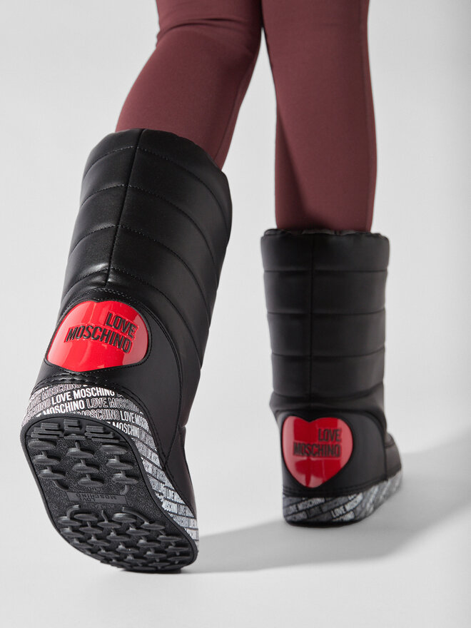 LOVE MOSCHINO Μπότες Χιονιού LOVE MOSCHINO JA24162G1HIT400B Μαύρο