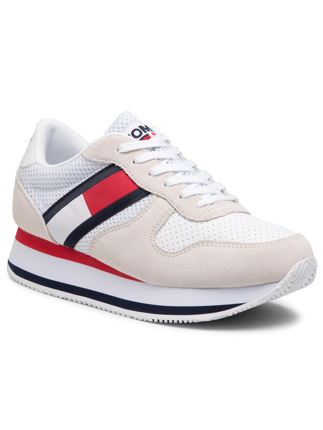 Tommy Jeans Tenisice Tommy Jeans Flatform Runner EN0EN01357 Bijela
