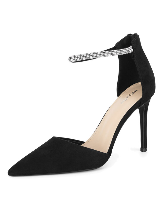 DeeZee Pantofi cu toc subțire DeeZee BG-1818 Negru