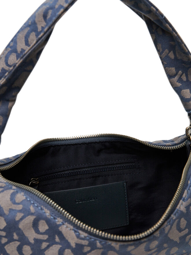 Calvin Klein Handtasche Calvin Klein Ckj Monogram Pinched Medium Shou LV04F3206G Blau