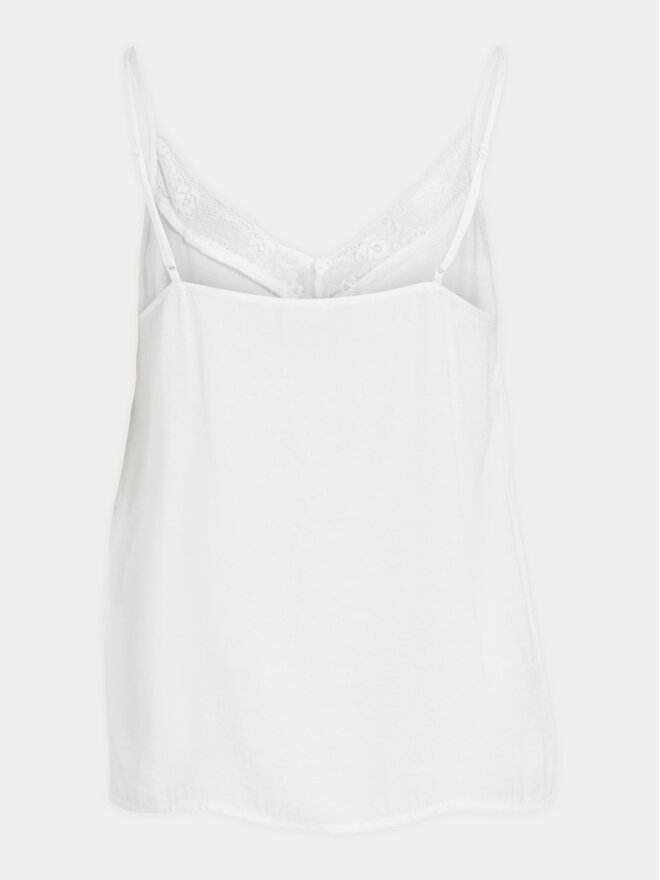 Vila Vila Τοπ Cava 14084535 Λευκό Regular Fit