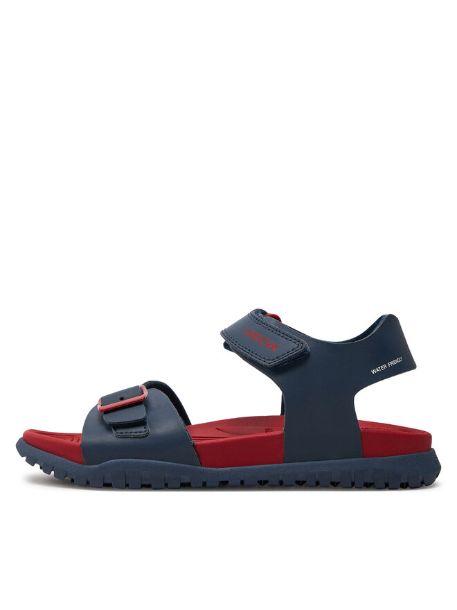 Geox Garçon J Sandal Fusbetto Boy - Sandales Respirantes Avec Scratch