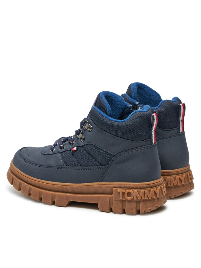 Tommy Hilfiger Черевики Tommy Hilfiger Lace-Up Bootie T3X5-33707-1492 S Cиній