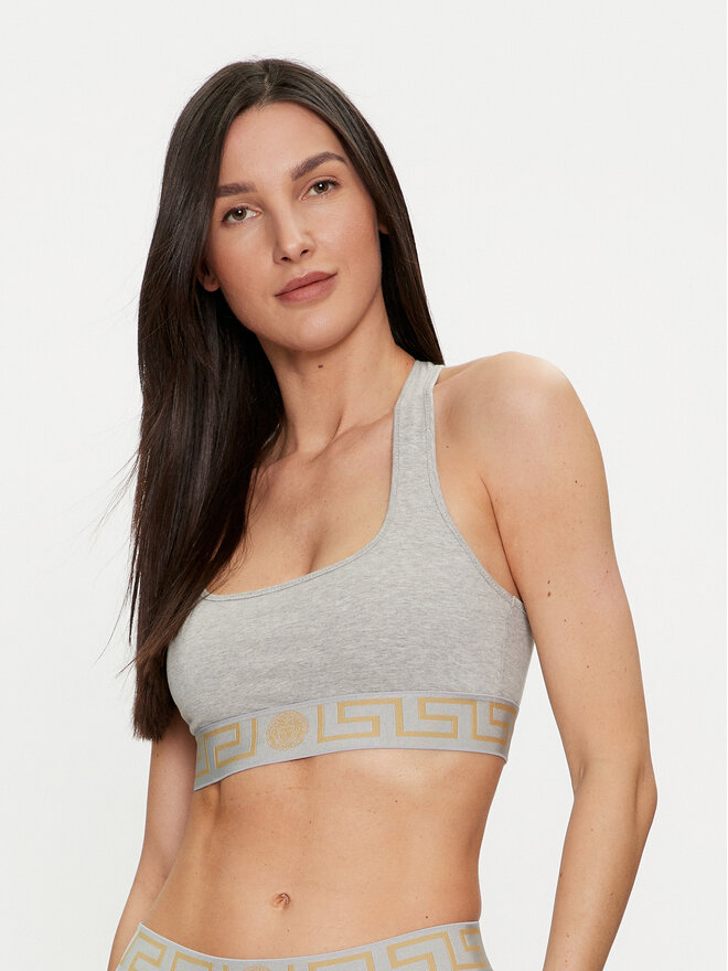 Versace Versace Бюстгальтер-топ AUD01039 Сірий