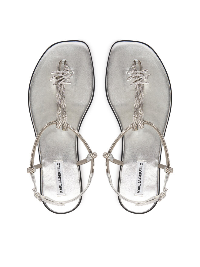 KARL LAGERFELD Босоніжки KARL LAGERFELD Olympia II KL87416 Срібний