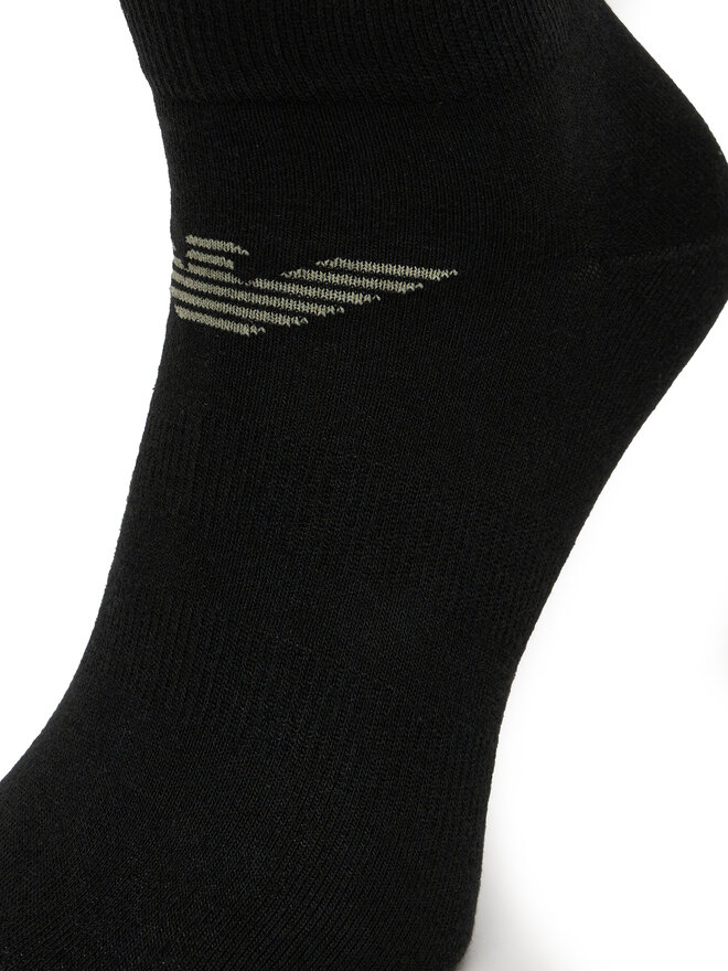 Emporio Armani Набір 3 пар низьких чоловічих шкарпеток Emporio Armani EM000550 AF12271 MC061 Чорний