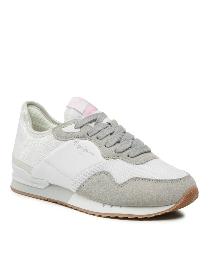 Pepe Jeans Sneakersy Pepe Jeans London W Troy PLS31466 Bílá