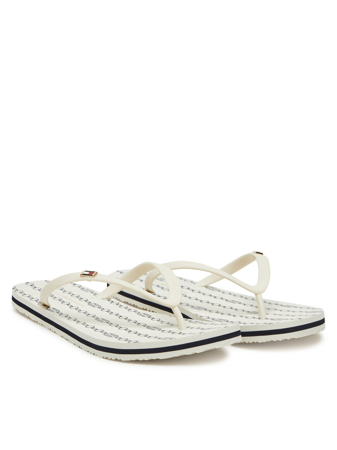 Tommy Hilfiger Čības uz pirksta Tommy Hilfiger FW0FW08518 Balts
