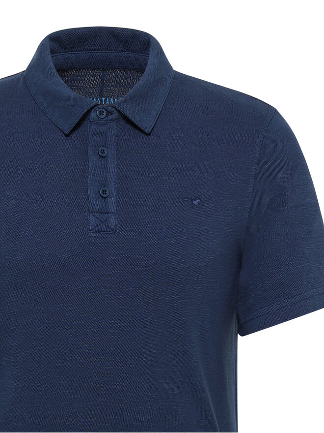 Mustang Mustang Poloshirt Palco 1016505 Dunkelblau Regular Fit
