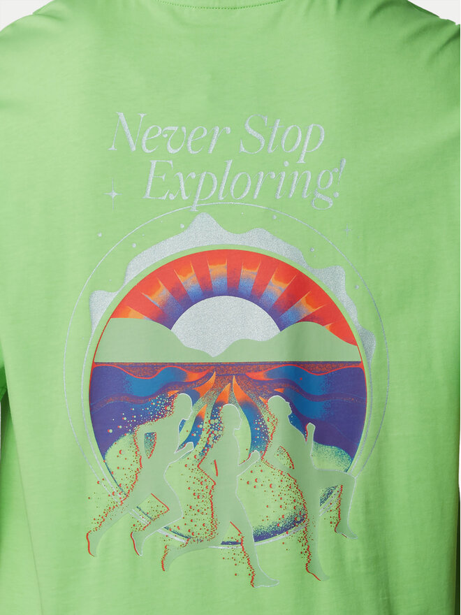 The North Face The North Face Camiseta Unisex SS Never Stop NF0A8C3A Verde Relaxed Fit