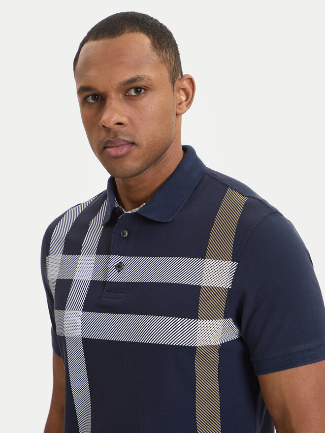 Barbour Barbour Поло Blaine MML1117NY94 Cиній Regular Fit