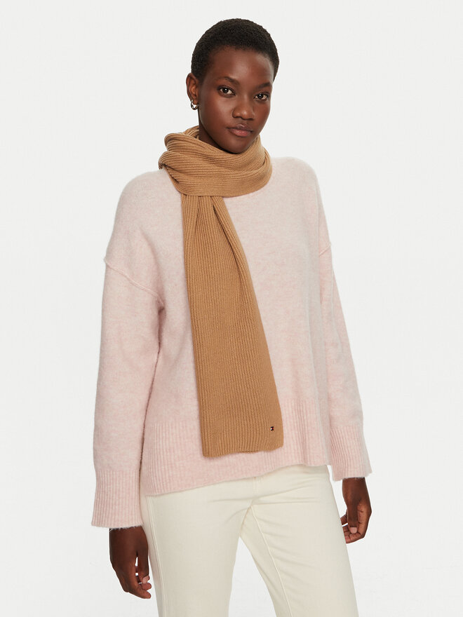 Tommy Hilfiger Schal Tommy Hilfiger Essential AW0AW16640 Beige