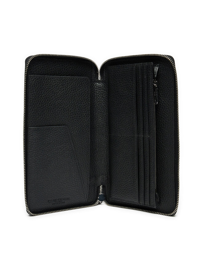 Gianni Chiarini Голям дамски портфейл Gianni Chiarini PF WBW13662 GRN Черен