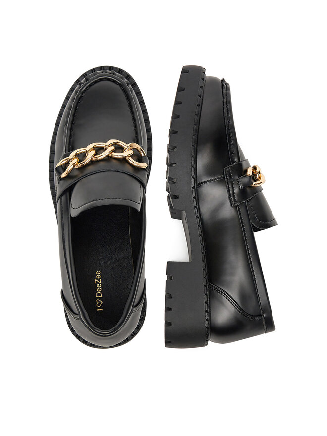 DeeZee Loafersy DeeZee ZAL62010D 1 Czarny