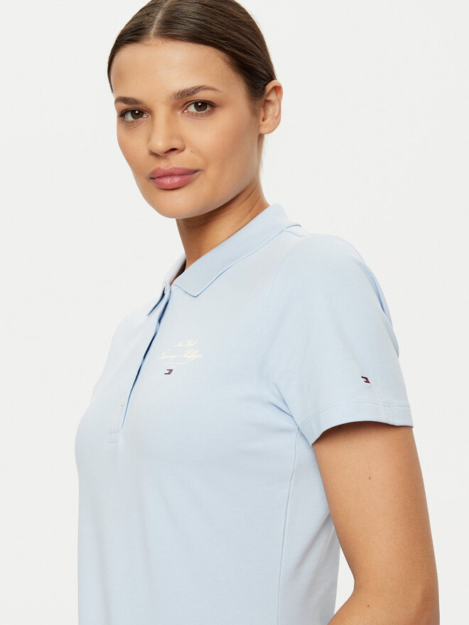 Tommy Hilfiger Tommy Hilfiger Pólóing WW0WW43930 Kék Slim Fit