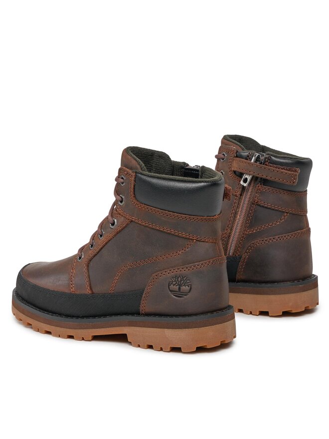 Timberland Schnürstiefeletten Timberland Courma Kid Boot W/ Rand TB0A5XHN9311 Braun