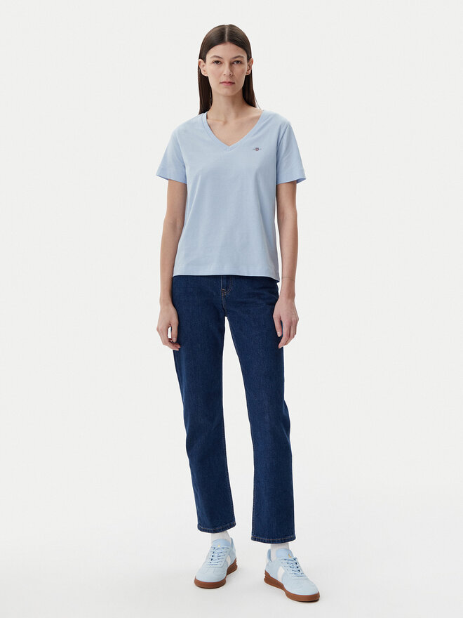 Gant Gant Majica Shield 4200750 Modra Regular Fit