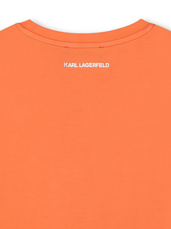 Karl Lagerfeld Kids Karl Lagerfeld Kids Póló Z30492 M Narancssárga Regular Fit
