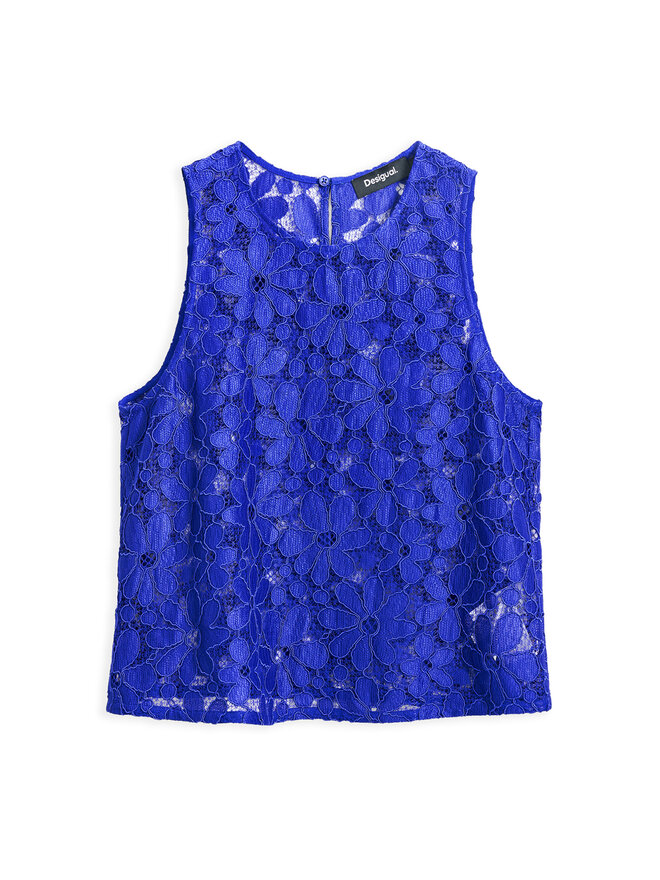 Desigual Desigual Топ Tanatos 25SWBW25 Голубий Slim Fit