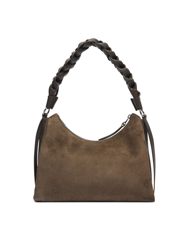 Coccinelle Handtasche Coccinelle P6P Boheme Suede Bimaterial E1 P6P 13 03 01 Khakifarben