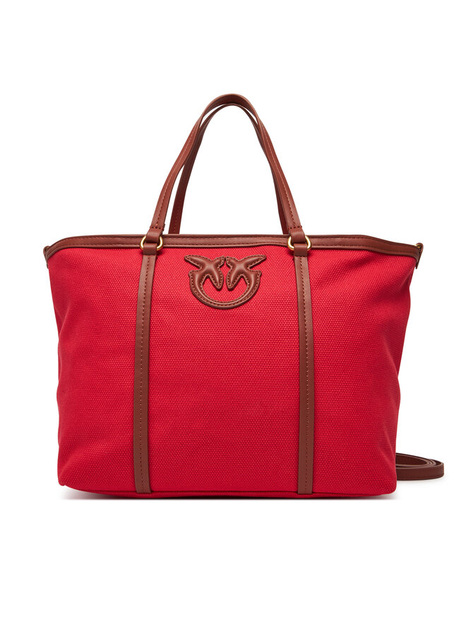 PINKO Kabelka PINKO Miranda Shopper Classic PE 25 PLTT 104714 A2G2 Červená