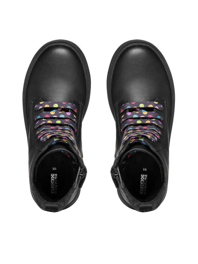 Geox Čižmy Geox Jr Eclair J049QD 0003W C9240 D Čierna