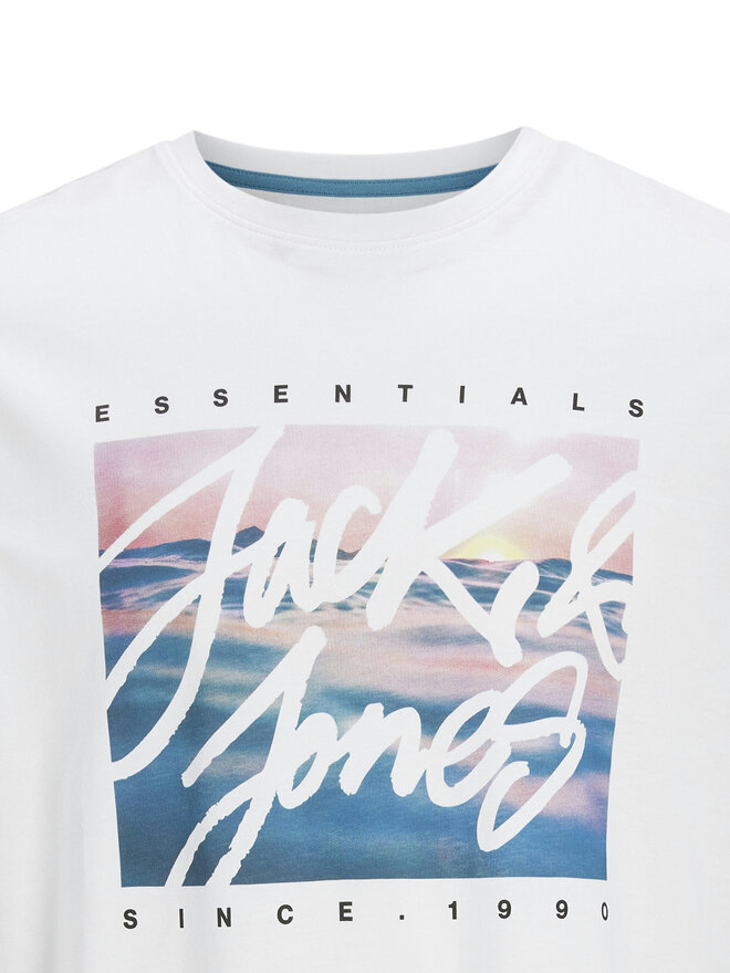 Jack&Jones Jack&Jones Marškinėliai Colton 12268438 Balta Standard Fit