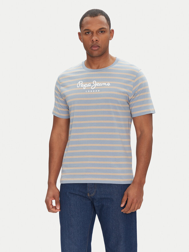 Pepe Jeans Pepe Jeans Marškinėliai PM509407 Mėlyna Regular Fit