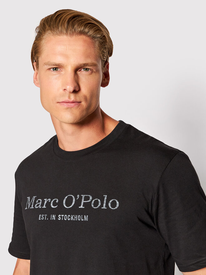 Marc O'Polo Marc O'Polo Marškinėliai B21 2012 51052 Juoda Regular Fit