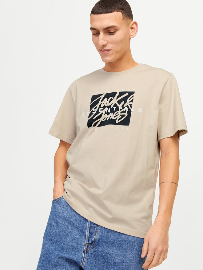 Jack&Jones Jack&Jones Marškinėliai Colton 12268439 Smėlio Standard Fit
