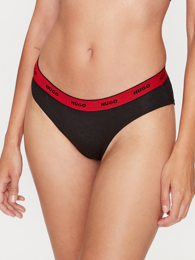 HUGO Hugo 3er-Set klassische Damenslips 50480157 Schwarz
